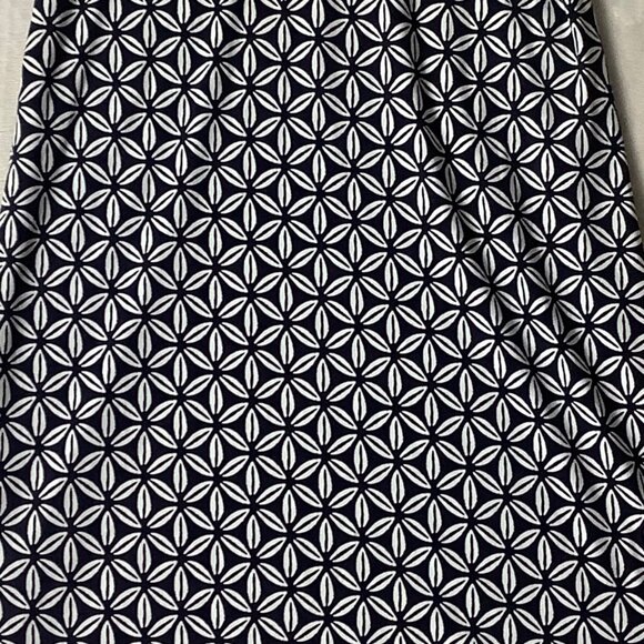 Crown & Ivy Women XL Shell Print Dress Tunic Bell Sleeves Beach Cruise Back Tie - Picture 2 of 10